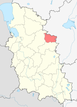 Location of Dno rajons