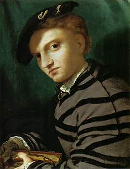 Portret van een jongeman met een boek