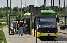 Інклюзивна трамвайна зупинка на лінії трамвая на Сихів, Львів