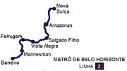 Miniatura para Linha 2 do Metrô de Belo Horizonte