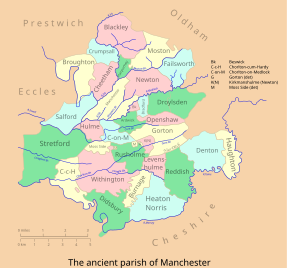 Manchester parish map.svg