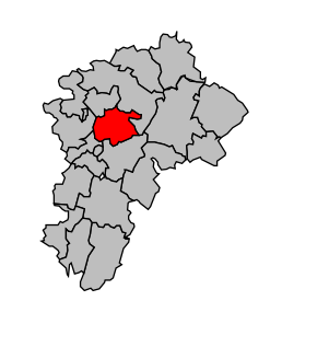 Kanton na mapě arrondissementu Lons-le-Saunier