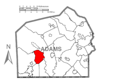 Vị trí trong Quận Adams, Pennsylvania