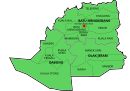 Map of Kuala Krai District, Kelantan 吉兰丹州瓜拉吉赖县地图