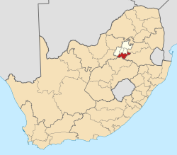 Lokasi di Afrika Selatan