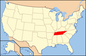 Округ Мегс, штат Теннесси на карте