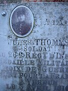 tombe de Jules Thomas, cimetière de Marigny-le-Châtel.