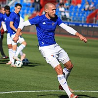Martin Šindelář v dresu FC Baník Ostrava před prvoligovým utkáním.