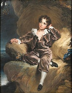 Copie au pastel de Master Lambton ou l'Enfant rouge de Thomas Lawrence, vers 1827-1830.