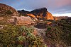 Dolerite columns on Mount Anne, Tasmania