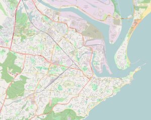 Map of the inner suburbs of Newcastle, New South Wales