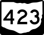 State Route 423 marker