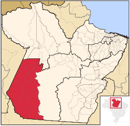 Ligging van de Braziliaanse microregio Itaituba in Pará
