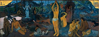D'où venons-nous? Que sommes-nous? Où allons-nous? (1897-1898), de Paul Gauguin, no Museu de Belas Artes de Boston.