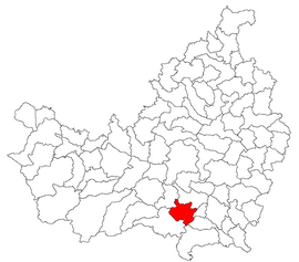 Location in Cluj County