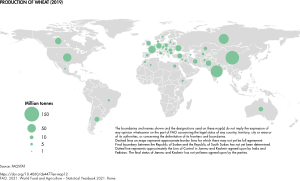 Production of wheat (2019)[103]