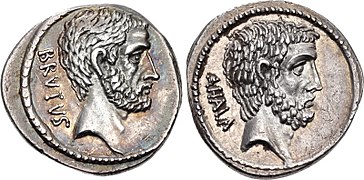54 BC, Marcus Junius Brutus (portraits of Lucius Brutus and Ahala).