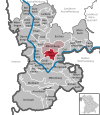 Lage der Gemeinde Röllbach im Landkreis Miltenberg