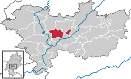 Kaart van Reichelsheim (Wetterau)