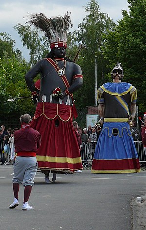 The three city giants of Dendermonde, Indian (...