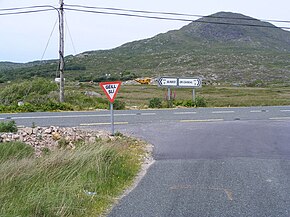 Road junction - Leitheanach Theas Townland - geograph.org.uk - 836951.jpg