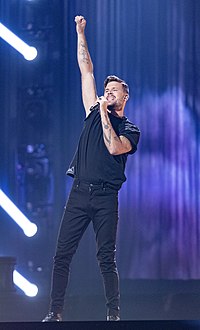 Robin Bengtsson Melodifestivalen 2020 Linköping genrep 03.jpg