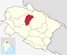 Розташування округу на мапі штату Уттаракханд