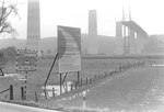 Während des Brückenbaus 1965