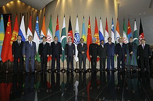 SCO summit, Yekaterinburg, Russia, 2009.