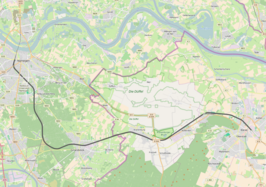 Spoorlijn Nijmegen - Kleef op de kaart