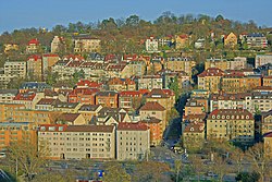 view of the district from the city centre