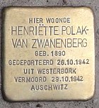 Stolperstein für Henriëtte Polak-van Zwanenberg