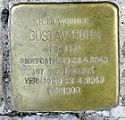 Stolperstein für Gustav Cohn