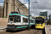 Trams op het St. Peter's Square.