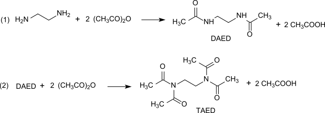 Synthese van tetra-acetylethyleendiamine