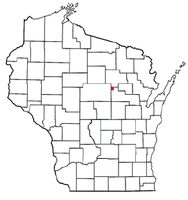 Location of Aniwa, Wisconsin