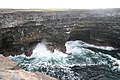 La punta estrema di Downpatrick Head con l'evidente erosione marina