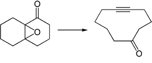 Synthese van een macrocyclische verbinding met de Eschenmoser-fragmentering