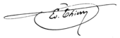 signature d'Édouard Thierry