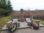 Братская могила советских воинов, погибших в борьбе с фашистами, в которой похоронена сержант медицинской службы Е.П. Петрова (1924-1944), именем которой назван поселок