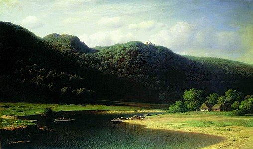 Aa krant koe Liflandia (Долина реки Аа в Лифляндии ~ 1862)