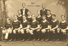 Penn's eight-oared crew in 1901, the first foreign crew to reach the final of the Grand Challenge Cup at Henley Royal Regatta 1901 University of PA Crew.jpg