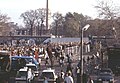 Obere Freiarchenbrücke nach der Öffnung der Mauer, 11. November 1989