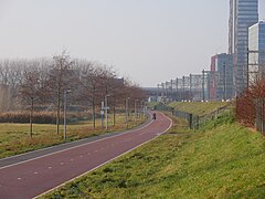 Almere Stad, Streckenabschnitt entlang des Odeonparks