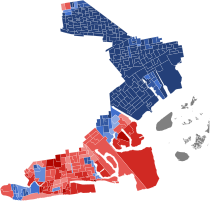 2022 New York's 8th congressional district election results map by precinct.svg