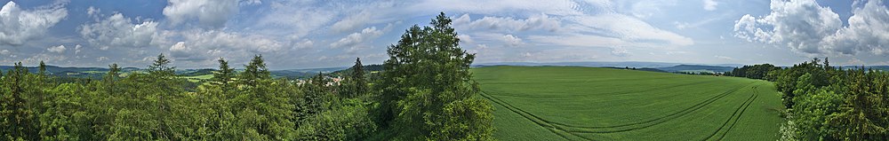 360° panoramatický výhled z Burianovy rozhledny