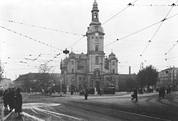 Johanneskyrkan i Leipzig, foto från cirka 1930, efter Hugo Lichts ombyggnad.