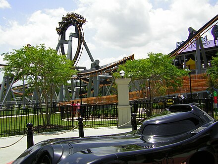 The Batman ride at Six Flags New Orleans (2004)