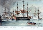 La bataille de Navarin la flotte franco-anglo-russe détruit la flotte égypto-ottomane (20 octobre 1827)