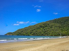 Vista de la platja del parc Daintree